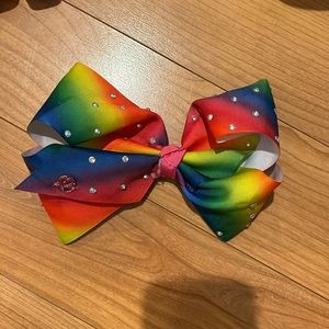 JoJo, big bow, rainbow with silver bling